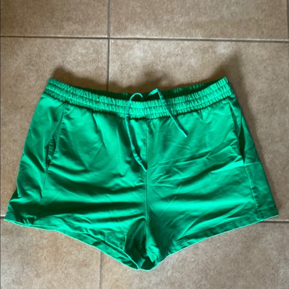 all in motion Pants - All in Motion Green Athletic Shorts with Elastic Waistband